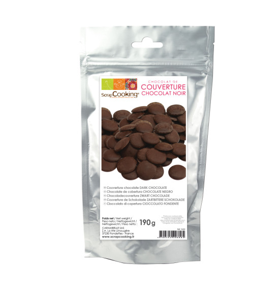 Palets de chocolat noir 190 gr