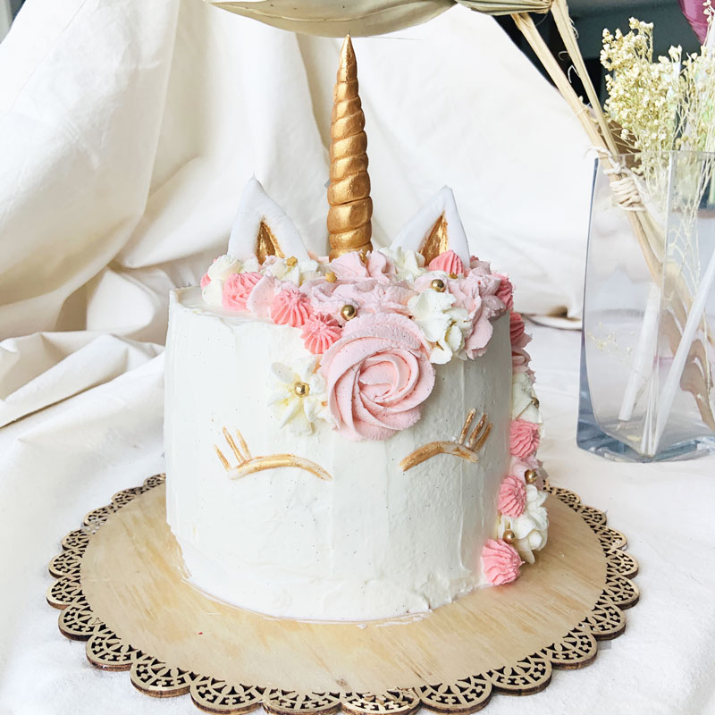 Gâteau Licorne arc-en-ciel {Rainbow cake Licorne}, Recette